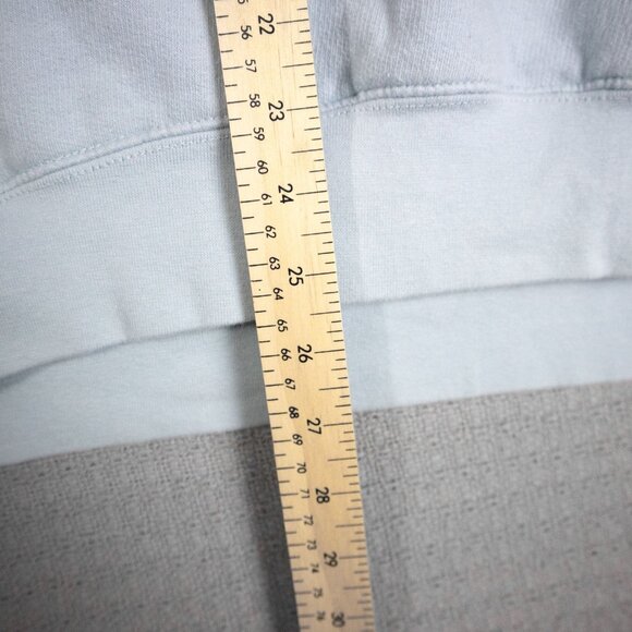 2000s Y2K Pale Blue Quiksilver Graphic Pullover Hoodie - Picture 6 of 10